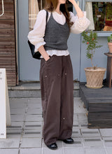 #ホルターネック ウール50 ニットビスチェ (4color)
