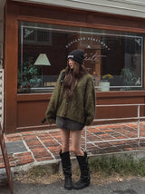 Prague wool hair cardigan