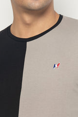 MON AKITA - Clement Men T-shirt Black Grey