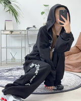 Tevi Lettering Crop Hoodie