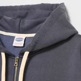 BOUCLE STITCH ZIP HOODIE