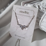 [VIVIZ Eunha Necklace] Heavenly Crystal Necklace - Silver (Regular Length Version)