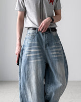 Visor Wrinkle Wide Denim
