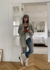 LOW FLARE BOOTS CUT DENIM
