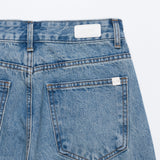 フラワーエンブロイダードライトブルーデニムパンツ code 18103