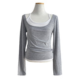 Roana Layered Camisole Long Sleeve Set