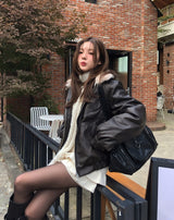 Kati Real Raccoon Fur Leather Jacket