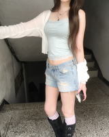 Pastel lace sleeveless