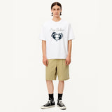 ハートバイカーTシャツ ホワイト / ネイビー(MAN)