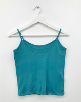 Slough punched sleeveless top (3color)