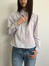 ミラチェックシャーリングシャツ (2color)