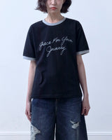 26SS★ グレースクロップドリンガー半袖Tシャツ