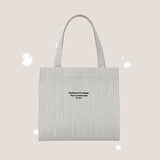 Summer ☁️ Stripe Canvas Bag (one color)