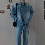 ASCLO Coolever Biker Denim Jacket (3color)