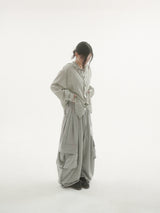 By hood check shirt -3C