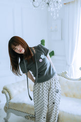 チョーカーバッジTシャツ(グレー)