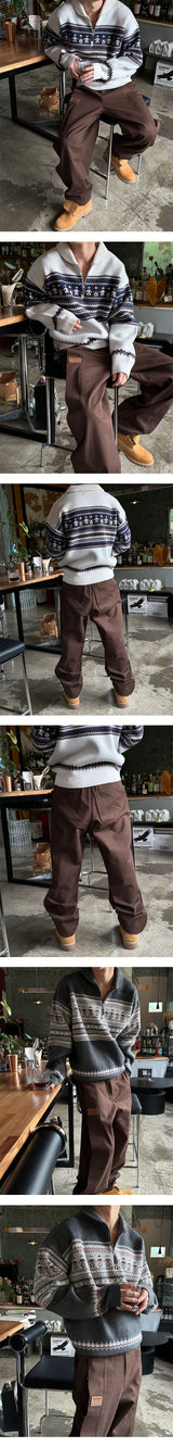 [Unisex] Patch cutting cotton pants(3color)