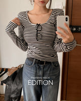 [MADE] Cali striped slim T-shirt