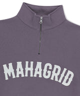 ARCH LOGO APPLIQUE HALF ZIP-UP SWEATSHIRT
