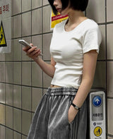 フィットアップクロップショートスリーブT