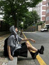 ノンフェードバミューダスナップデニムパンツ