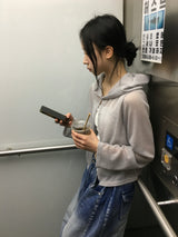 サニーシースルーサマーフーディドカーディガン (3c)
