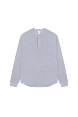 Waffle Henley Long Sleeve Tee