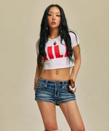 BOLD LOGO CROP TOP_WH