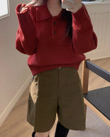 Henne Bermuda Pants & Belt Set