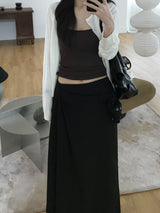 Slash linen round cardigan (4 colors)