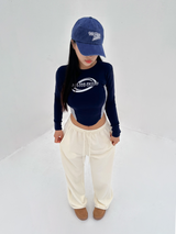(UNISEX) DOUBLE-LINE STRING WIDE LOOSE-FIT FLEECE TRAINING PANTS - 6 COLOR