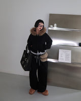 バーニーレタリングワイドパンツ