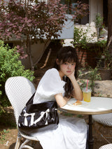 リボンダッフルバッグ_black