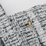 Wool Tweed Bag White