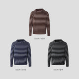 Kell Button Striped Hoodie