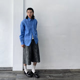 Drop-Shoulder Solid Shirt