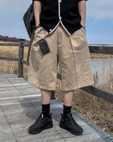 (belt presentation) Cotton Bermuda Pants