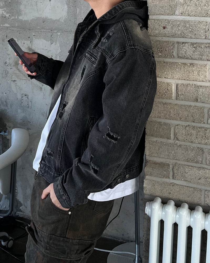 EV Dekki Hood Denim  jacket (2C)