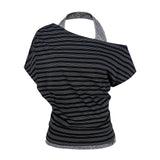 Murev Asymmetry Stripe Top
