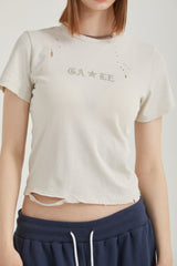 ウォッシングクラックtシャツ