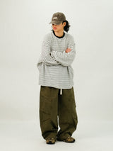 TE Vintage Washing Cargo Banding Pants