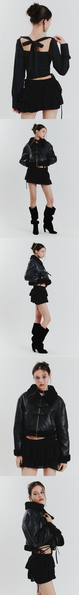 ANGELA KNIT SKIRT black