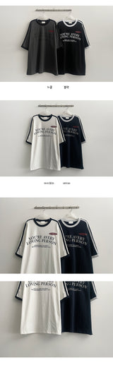 ティアトラックラインショートスリーブTシャツ (4 colors)