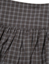 チェッカード パンプキン スカートパンツ(GREY)