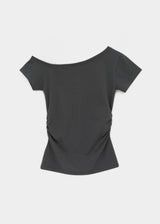 [MADE] セルビシャードワンショルダー半袖Tシャツ