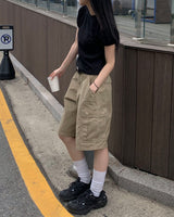Vintage cargo bermuda pants
