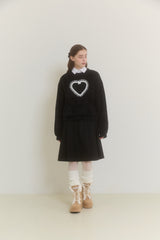 SNOW FALL MIDI SKIRT