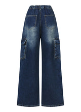 GAON WIDE CARGO DENIM BENDING PANTS (2COLOR)
