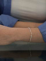 Sea of Youth, silver bracelet_March Birthstone