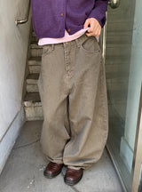 Gamma Stitch Point Balloon Wide Pants